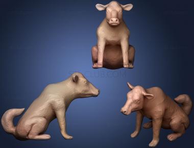 3D model Cow Faced Dog (STL)